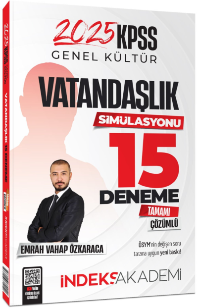 2025 KPSS Vatandaşlık Simülasyonu 15 Deneme Çözümlü İndeks Akademi Limon Fotokopi