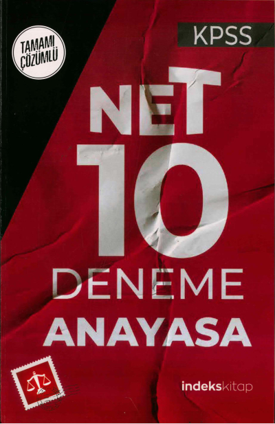 NET 10 ANAYASA TAMAMI ÇÖZÜMLÜ DENEME Limon Fotokopi