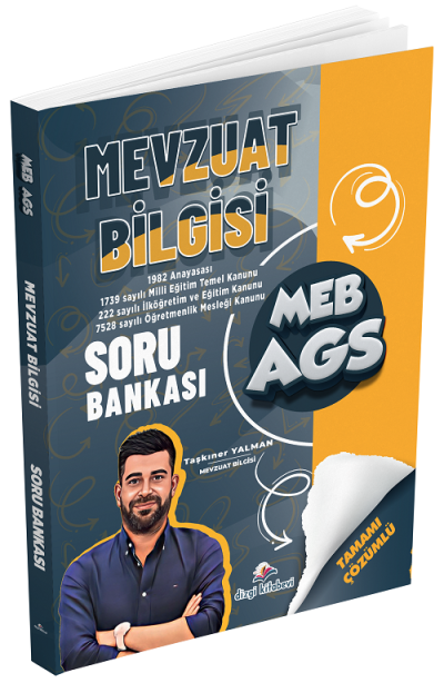 2026 MEB-AGS Mevzuat Bilgisi Soru Bankası Çözümlü - Taşkıner Yalman Dizgi Kitap Limon Fotokopi