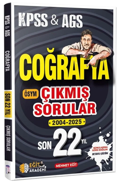 2026 KPSS Coğrafya Son 22 Yıl Çıkmış Sorular Mehmet Eğit Eğit Akademi Limon Fotokopi