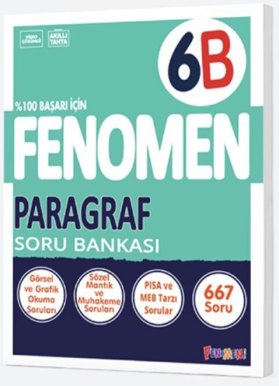 6. Sınıf Fenomen Paragraf Soru Bankası Fenomen Kitap Limon Fotokopi