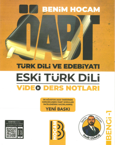 ÖABT TÜRK DİLİ VE EDEBİYATI ESKİ TÜRK DİLİ VİDEO DERS NOTLARI BENGİ-1