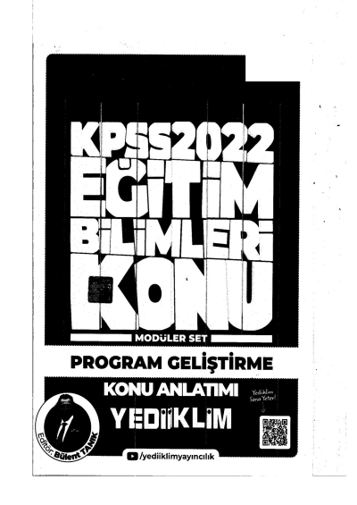 2022 KPSS Program Geliştirme Konu Anlatımı Modüler Set
