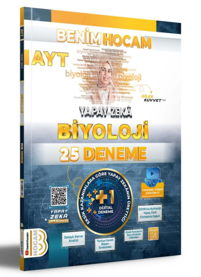 2025 AYT Yapay Zeka Biyoloji 25 Deneme Benim Hocam Yayınları