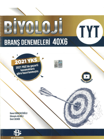 TYT Biyoloji 40 x 6 Branş Denemeleri Limon Fotokopi