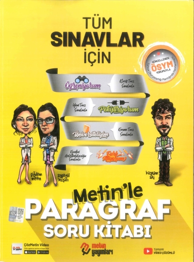 Tüm Sınavlar İçin Paragraf Soru Kitabı Metin Yayınları Limon Fotokopi