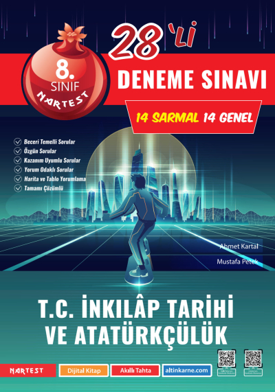 8. Sınıf TC İnkılap Tarihi ve Atatürkçülük Mod 28 Deneme Nartest Yayınları