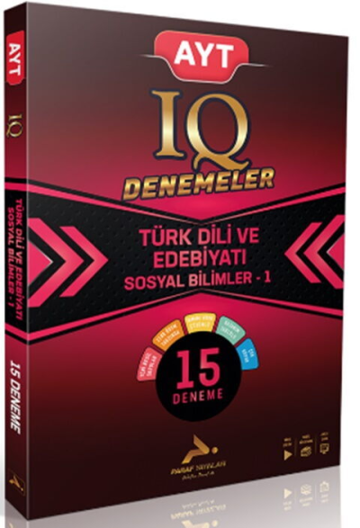 AYT IQ Türk Dili ve Edebiyatı Sosyal Bilimler -1 15 Branş Deneme PRF Paraf Yayınları Limon Fotokopi