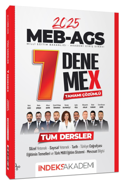 2025 MEB-AGS Tüm Dersler 7 DenemeX Çözümlü İndeks Akademi Yayıncılık Limon Fotokopi