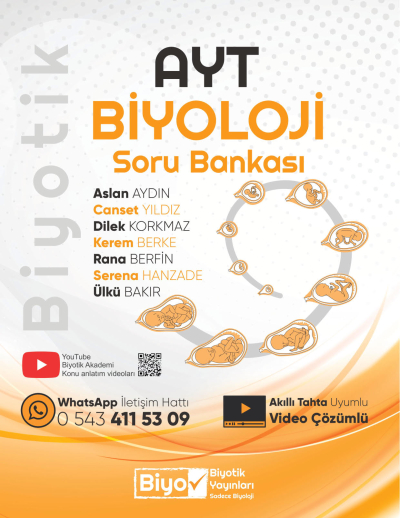AYT Biyoloji Soru Bankası Biyotik Yayınları Limon Fotokopi