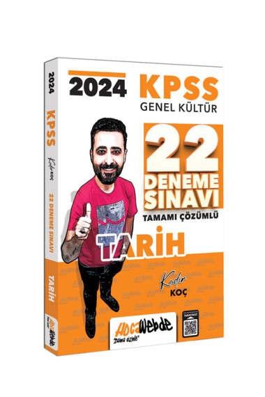 2024 KPSS GK Tarih Tamamı Çözümlü 22 Deneme Sınavı HocaWebde Yayınları Limon Fotokopi
