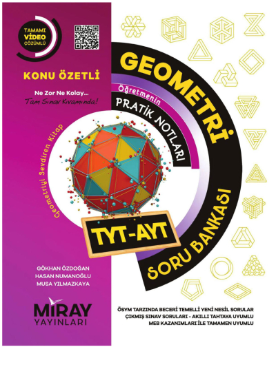 TYT AYT Geometri Soru Bankası Miray Yayınları Limon Fotokopi