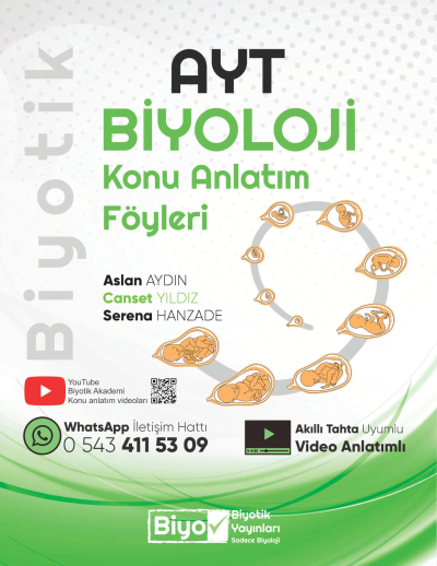 AYT Biyoloji Konu Anlatım Föyleri Biyotik Yayınları (10 Fasikül) Limon Fotokopi