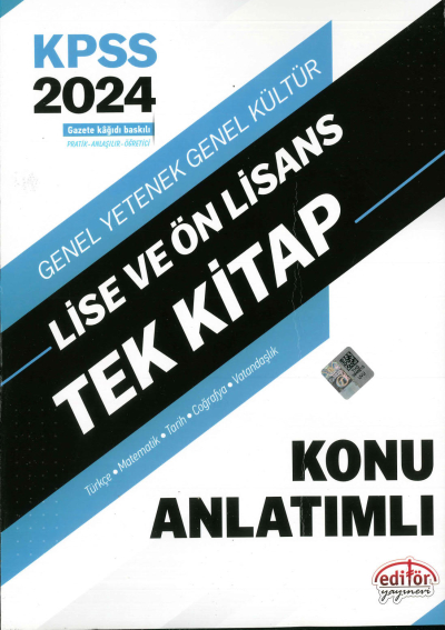 TEK KİTAP TÜM DERSLER KONU ANLATIMLI