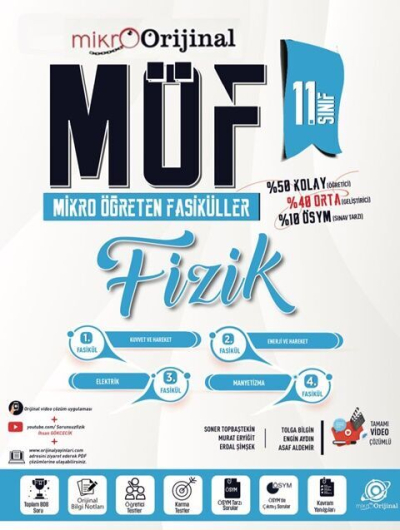 Mikro 11. Sınıf Fizik MÖF Mikro Öğreten Fasiküller Orijinal Yayınları Limon Fotokopi