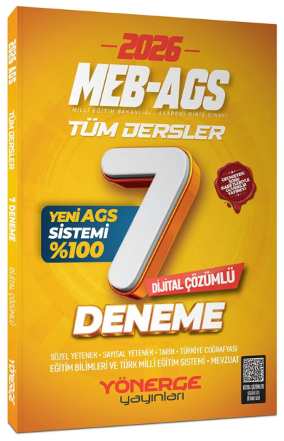 2026 MEB-AGS Tüm Dersler 7 Deneme Çözümlü Yönerge Yayınları Limon Fotokopi