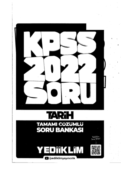 2022 KPSS GY GK TARİH Soru Bankası MODÜLER