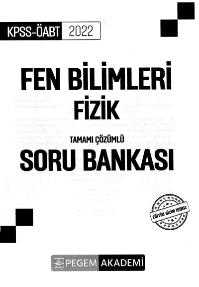 FEN BİLİMLERİ FİZİK TAMAMI ÇÖZÜMLÜ SORU BANKASI Limon Fotokopi