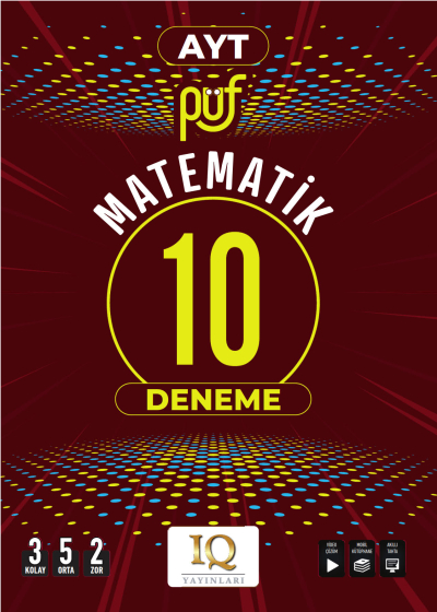 AYT Matematik Püf 10 Branş Denemesi IQ Yayınları