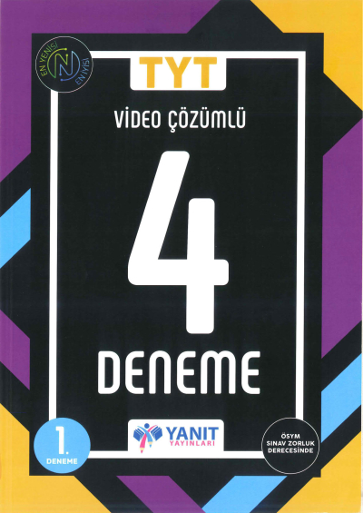 TYT Video Çözümlü 4 Deneme Limon Fotokopi