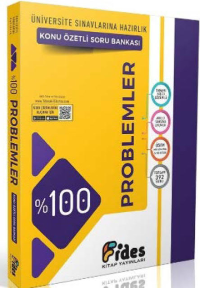 Tüm ÖSYM Sınavlarına Hazırlık %100 Problemler Konu Özetli Soru Bankası Fides Yayınları Limon Fotokopi