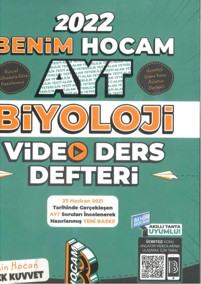 AYT Biyoloji Video Ders Notları