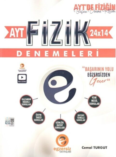 AYT Fizik 24 x 14 Denemeleri Egzersiz Yayınları Limon Fotokopi