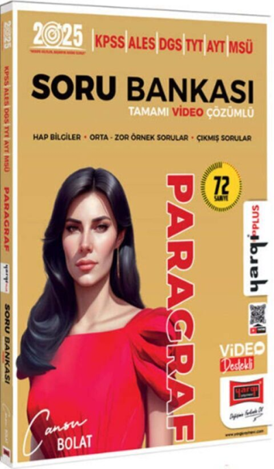 2025 KPSS ALES DGS TYT AYT MSÜ Tamamı Video Çözümlü Paragraf Soru Bankası Yargı Yayınları Limon Fotokopi