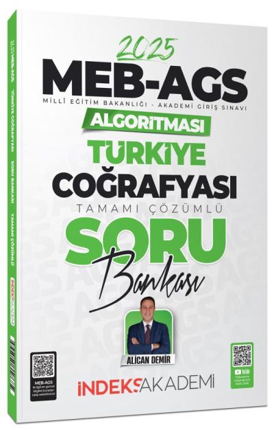 MEB AGS Algoritması Türkiye Coğrafyası Soru Bankası Çözümlü İndeks Akademi Yayıncılık Limon Fotokopi