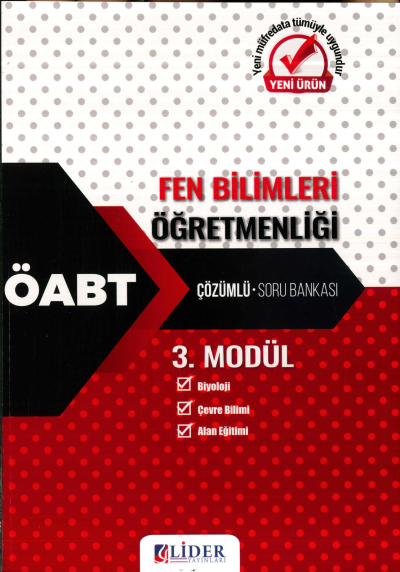FEN BİLİMLERİ ÖĞRETMENLİĞİ ÇÖZÜMLÜ SORU BANKASI (BİYOLOJİ-ÇEVRE BİLİMİ-ALAN EĞİTİMİ) 3. MODÜL Limon Fotokopi