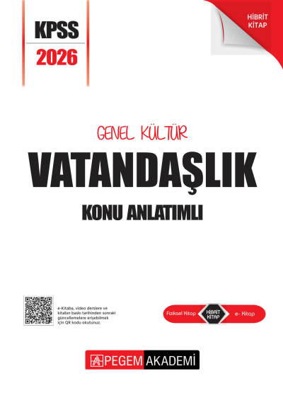 VATANDAŞLIK 2026 KPSS Genel Yetenek Genel Kültür Lisans Konu Anlatımlı Modüler Set Pegem Yayınları Limon Fotokopi