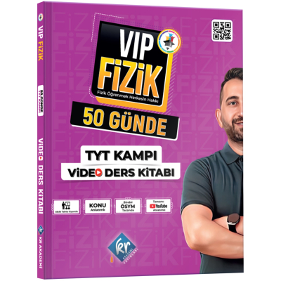 VİP Fizik 50 Günde TYT Kampı Video Ders Kitabı Limon Fotokopi