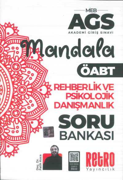 2025 MEB AGS Rehberlik ve Psikolojik Danışmanlık Mandala Soru Bankası Retro Kitap Limon Fotokopi