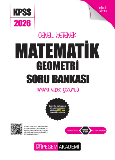 MATEMATİK 2026 KPSS Genel Yetenek Genel Kültür Soru Bankası Modüler Çözümlü Pegem Akademi Yayınları