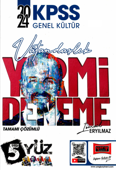 KPSS 5Yüz Ekibi Vatandaşlık Tamamı Çözümlü 20 Deneme Yargı Yayınevi