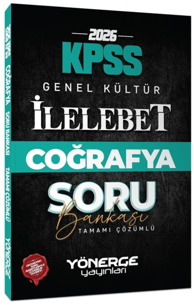 2026 KPSS Coğrafya İlelebet Soru Bankası Çözümlü Yönerge Yayınları Limon Fotokopi