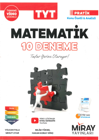 TYT Matematik 10 Deneme Kitabı Limon Fotokopi