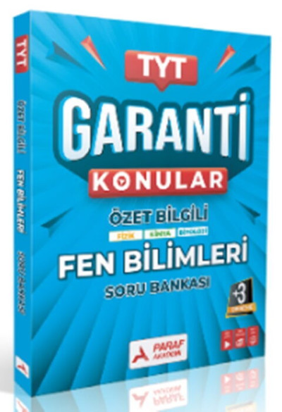 TYT Fen Bilimler Garanti Konular Soru Bankası Paraf Yayınları Limon Fotokopi