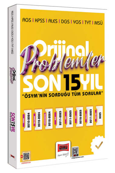 2026 KPSS AGS ALES DGS YGS TYT MSÜ Orijinal Problemler Son 15 Yıl Çıkmış Sorular Yargı Yayınları Limon Fotokopi