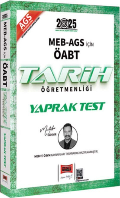 2025 MEB AGS ÖABT Tarih Öğretmenliği Yaprak Test Yargı Yayınları Limon Fotokopi