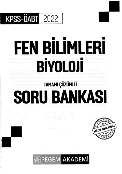 FEN BİLİMLERİ BİYOLOJİ TAMAMI ÇÖZÜMLÜ SORU BANKASI Limon Fotokopi