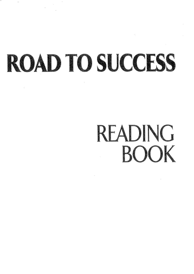 ROAD TO SUCCESS READING BOOK Limon Fotokopi