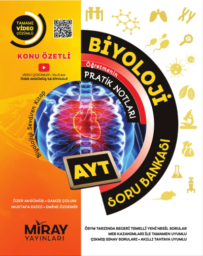 AYT Biyoloji Soru Bankası Miray Yayınları Limon Fotokopi