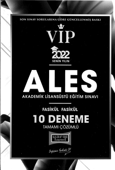 VİP ALES FASİKÜL FASİKÜL 10 DENEME ÇÖZÜMLÜ Limon Fotokopi