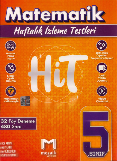 Mozaik 5. Sınıf Matematik HİT 32 Deneme Mozaik Yayınları