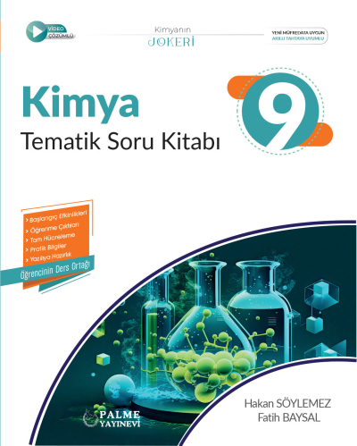 9. Sınıf Kimya Tematik Soru Kitabı Palme Yayınlar