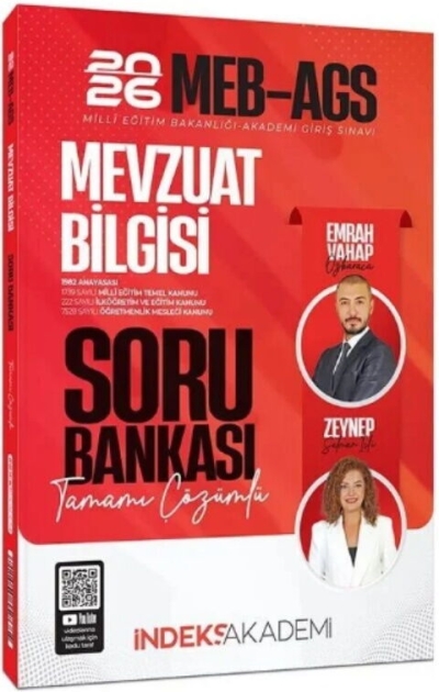 2026 MEB-AGS Mevzuat Bilgisi Soru Bankası Çözümlü İndeks Akademi Yayıncılık Limon Fotokopi