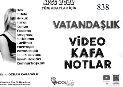 VATANDAŞLIK VİDEO KAFA NOTLAR Limon Fotokopi