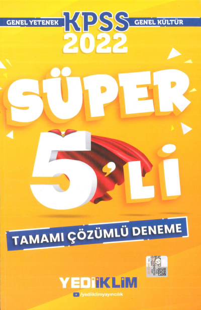 TAMAMI ÇÖZÜMLÜ SÜPER 5`Lİ DENEME TÜM DERSLER