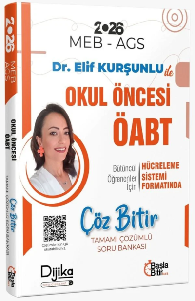 2026 ÖABT MEB-AGS Okul Öncesi Öğretmenliği Çöz Bitir Soru Bankası Çözümlü Dijika Yayınları